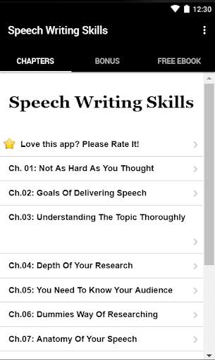 Speech Writing Skills screenshot 2