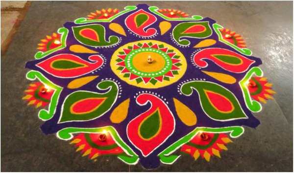 Diwali Rangoli Wallpaper screenshot 4