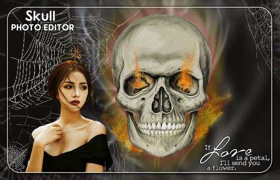 Skull Photo Editor screenshot 1