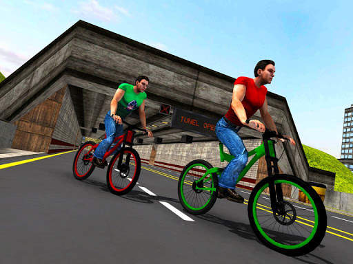 Rooftop Bicycle Stunt Rider 3D screenshot 14