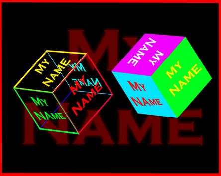 My Name Cube Live Wallpaper screenshot 1
