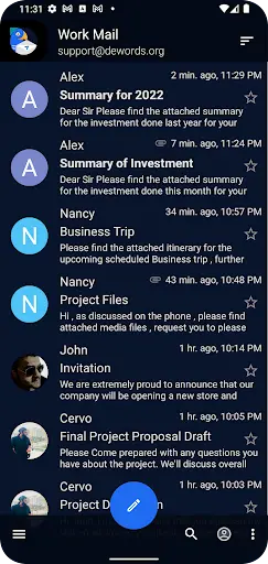 Bird Mail -Email App 2 تصوير الشاشة