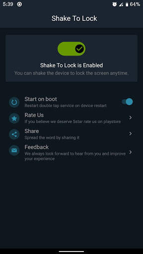 Shake To Lock and Unlock screenshot 2