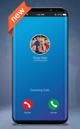 Ninja Kids Fake Call Video Prank screenshot 1
