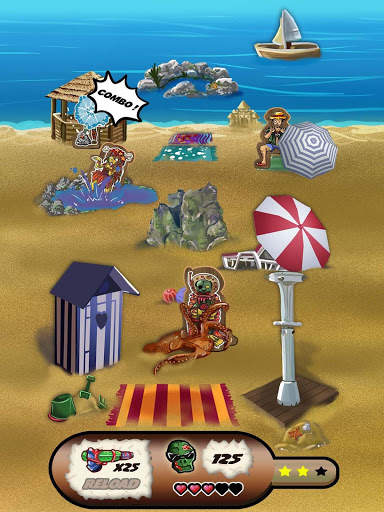 Zombies di pantai screenshot 11