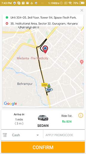 Namo Taxi Passenger screenshot 1