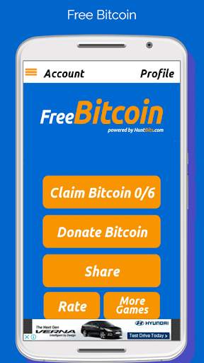 Free Bitcoin - HuntBits.com screenshot 1