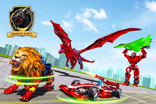 Flying Dragon - Car Robot Game screenshot 1