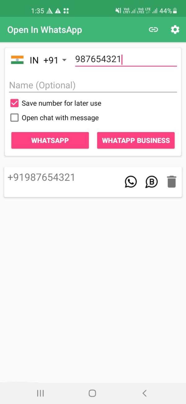 Open in WhatsApp | Direct Chat without Save Number screenshot 1