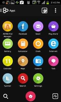 Circle go launcher theme screenshot 3