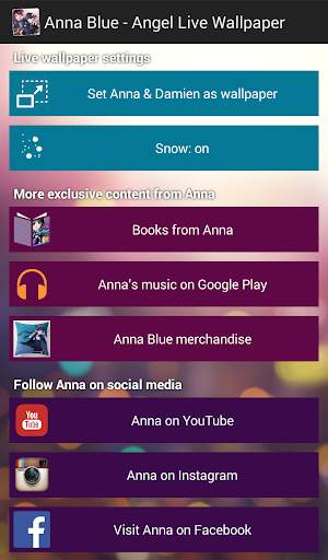 Anna Blue Angel Live Wallpaper screenshot 2