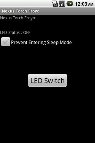 Androdi Torch/Flashlight Froyo screenshot 1