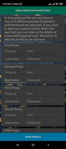 College Proxy 4 تصوير الشاشة