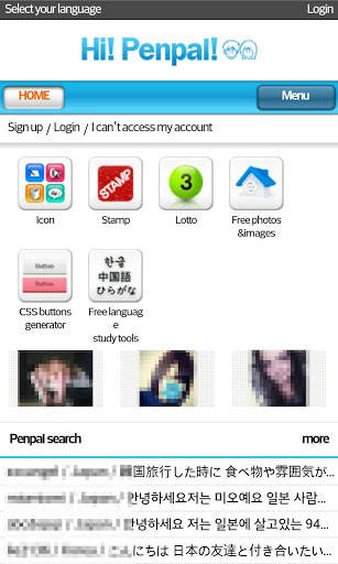 World friends Hi! Penpal! screenshot 1