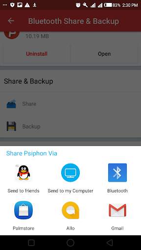 Bluetooth App Share   Backup screenshot 5