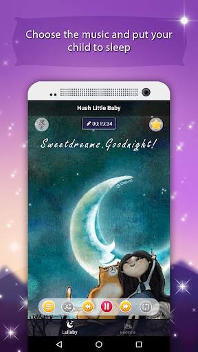 Lullaby for babies, white noise offline & free screenshot 2