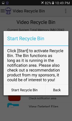 Video Recycle Bin screenshot 2