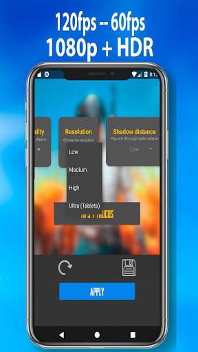 GFX  Advanced Configuration FPS HDR 60fps स्क्रीनशॉट 3