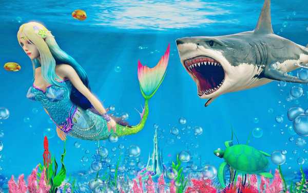 Mermaid Simulator 3D Sea Games screenshot 5