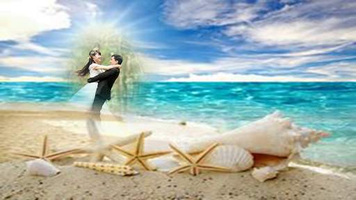 กรอบรูปเปลือกหอย ชายหาด แต่งรูปสวยๆ screenshot 8