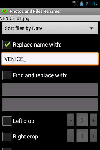 Photos and Files Renamer 4 تصوير الشاشة