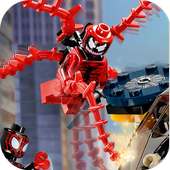 UHD 4K Lego Spider Heroes Wallpaper logo