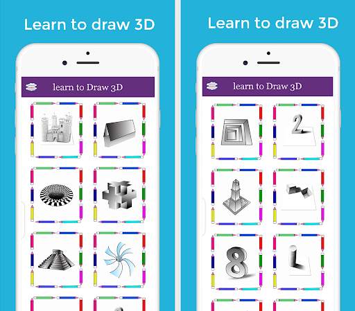 how  to draw 3D screenshot 13