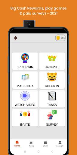 Make Money : Big Cash Rewards & Paid Surveys- 2021 screenshot 1