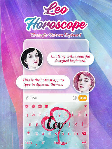 Leo Horoscope Free Keyboard Theme screenshot 1