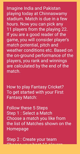 Gamezy Free - Gamezy Fantasy Cricket Guide screenshot 4