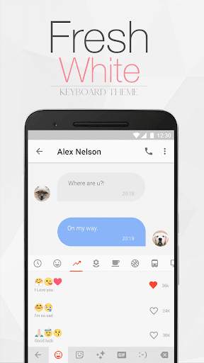 Colorful Emoji Keyboard Theme With Rainbow Color screenshot 3