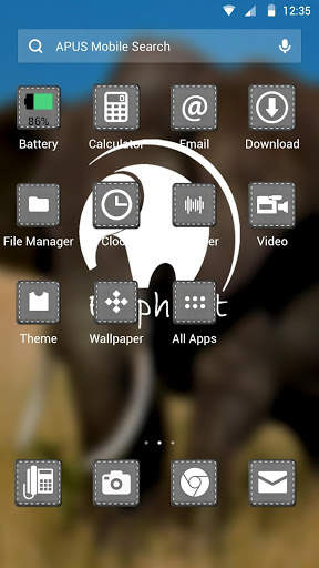 Elephant-APUS Launcher theme screenshot 2