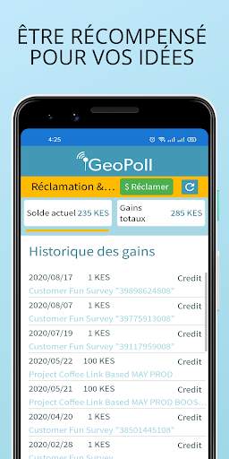 GeoPoll - Enquêtes payantes et screenshot 3