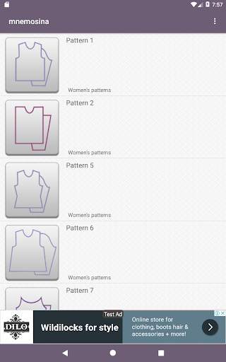 Mnemosina knitting patterns screenshot 16