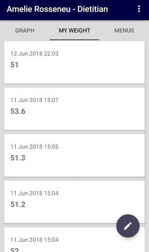 Amelie Rosseneu's Tracking App screenshot 2