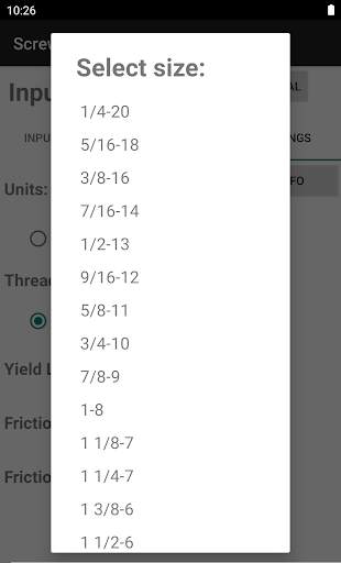 Screw Tightening LITE screenshot 5