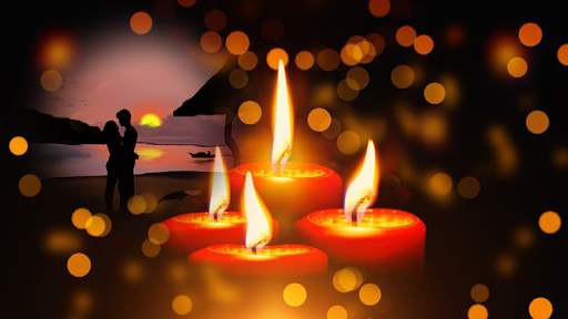 candle flame light photo frame costume editor screenshot 2