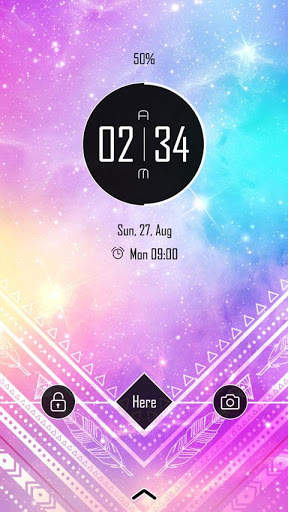 (FREE) Galaxy Theme GO Locker screenshot 2