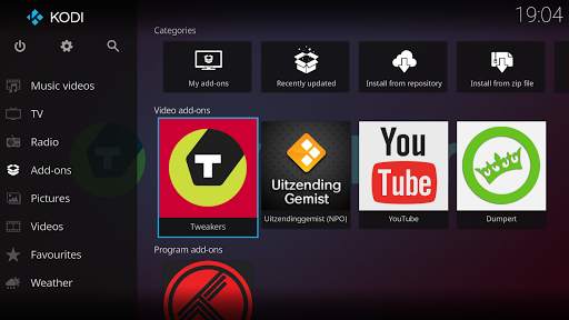 Kodi screenshot 1