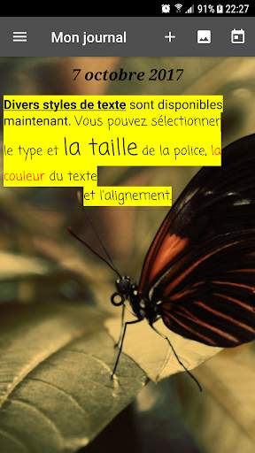 Mon journal screenshot 3
