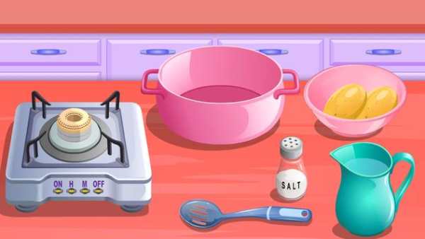 girls games cooking potatoes screenshot 3