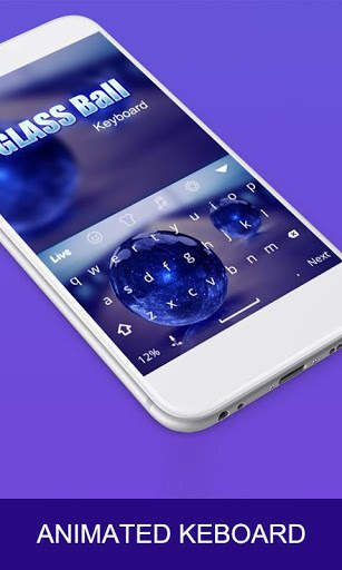 Glass Ball Live Keyboard Theme screenshot 1