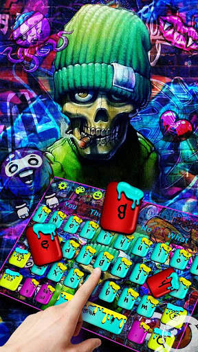 Graffiti Skull Keyboard screenshot 2