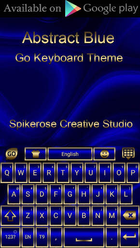 Abstract Blue Go Launcher theme screenshot 7