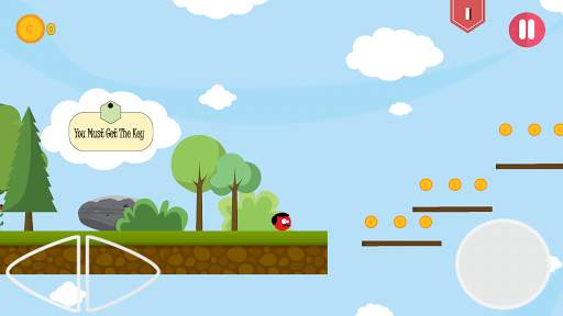 Super Red Jump Ball Mr Mustach screenshot 2