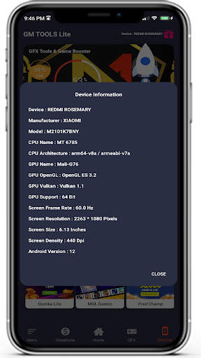 GM TOOLS Lite GFX For PUBGM screenshot 3