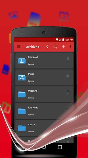 Admin de descargas y archivos, navegador - eFiles screenshot 2