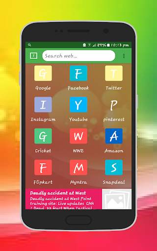 Blue Web Browser screenshot 1