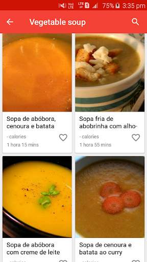 Receitas da sopa screenshot 2