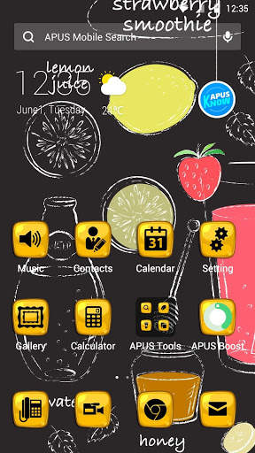Mel-APUS tema Lançador screenshot 1
